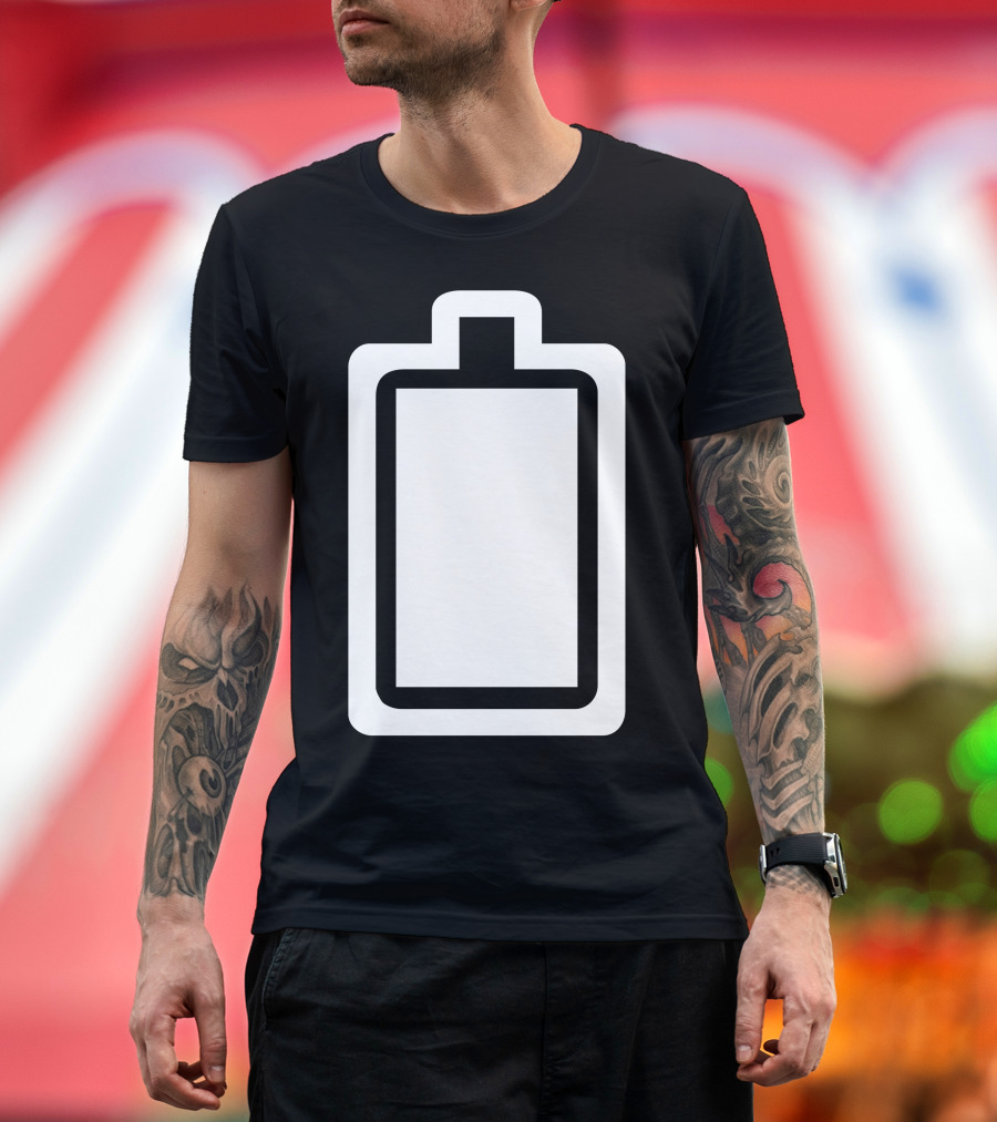 Charged Battery Icon Energy T-Shirt