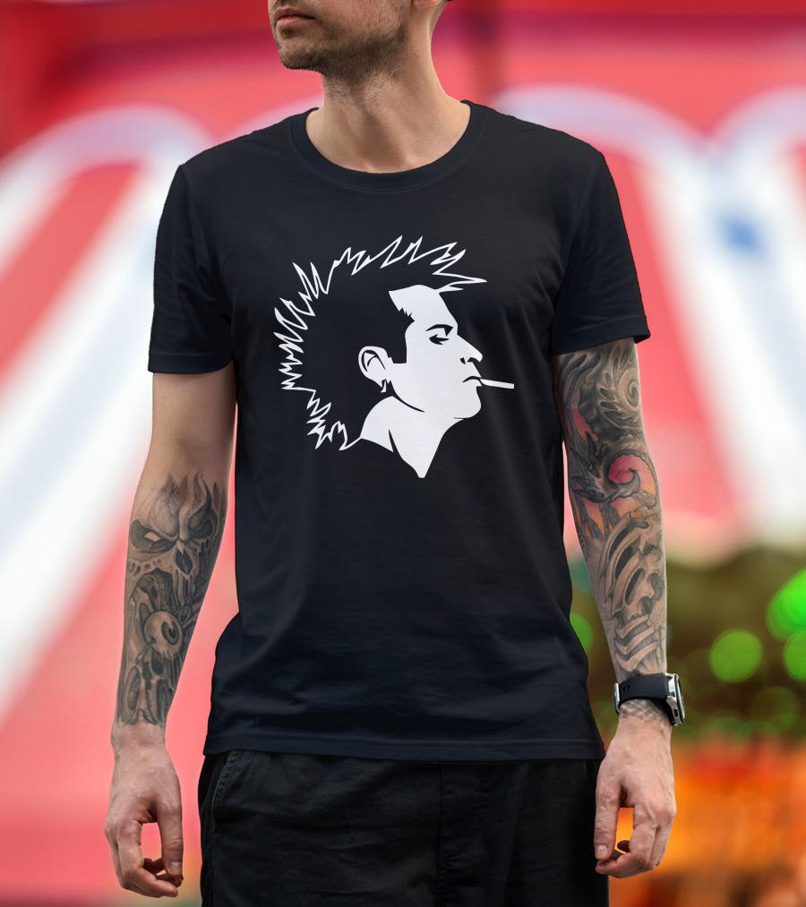 Punk Rock Johnny Smoking T-Shirt