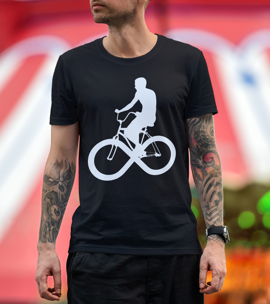 I Want To Ride My Bicycle Infinity Outline T-Shirt