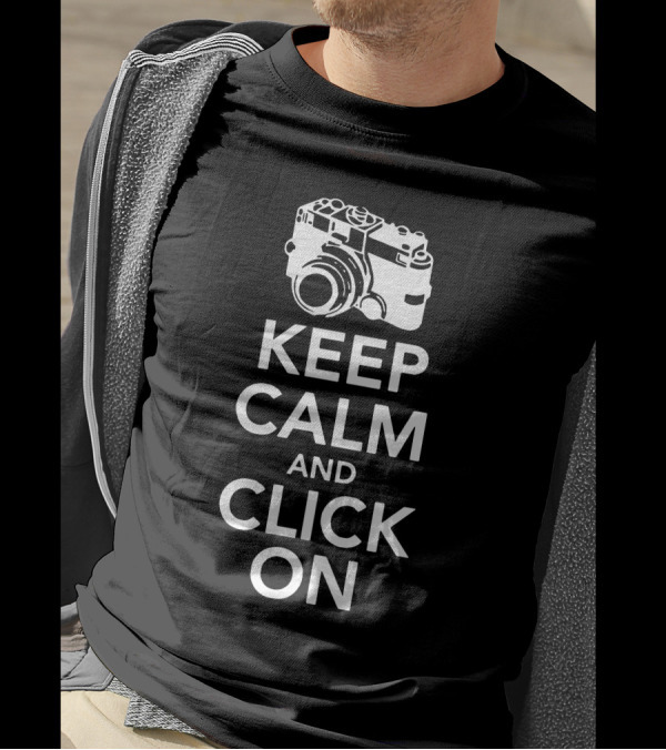 Keep Calm And Click On Camera Vintage T-Shirt
