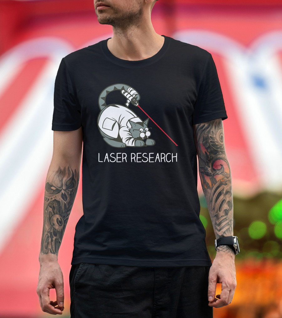 Laser Research Cat T-Shirt