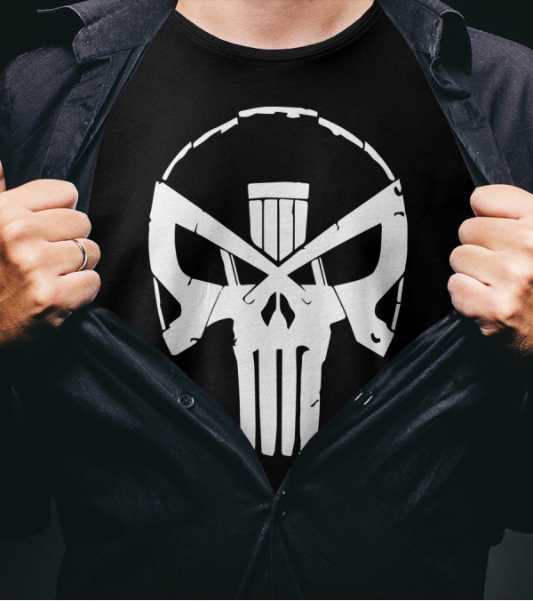 To Judge And Punish Logo Skull Design Inspired T-Shirt