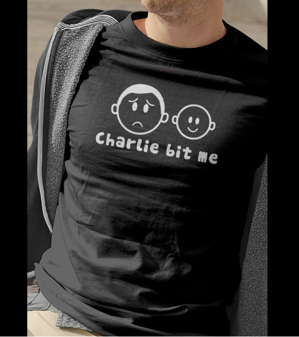 Charlie Bit Me Iconic Video Meme Faces T-Shirt