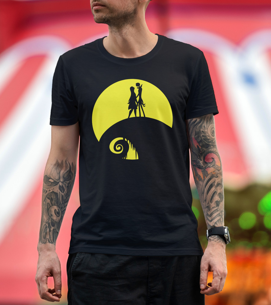 Jack and Sally Moonlit Hilltop T-Shirt
