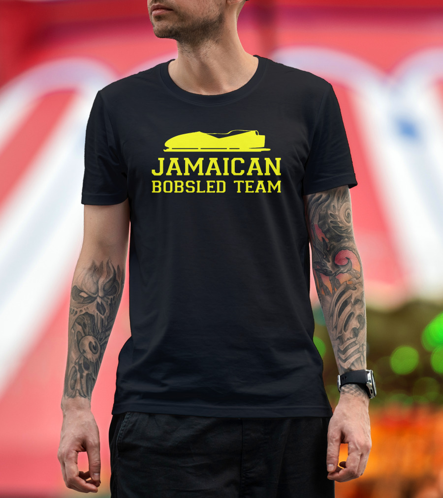 Jamaican Bobsled Team Iconic Yellow Sled T-Shirt