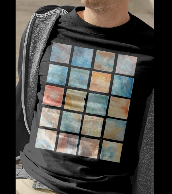 Notes From Monet Watercolor Squares Collection T-Shirt