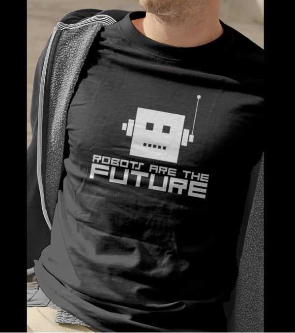 Robots Are The Future Robot Head Antenna T-Shirt