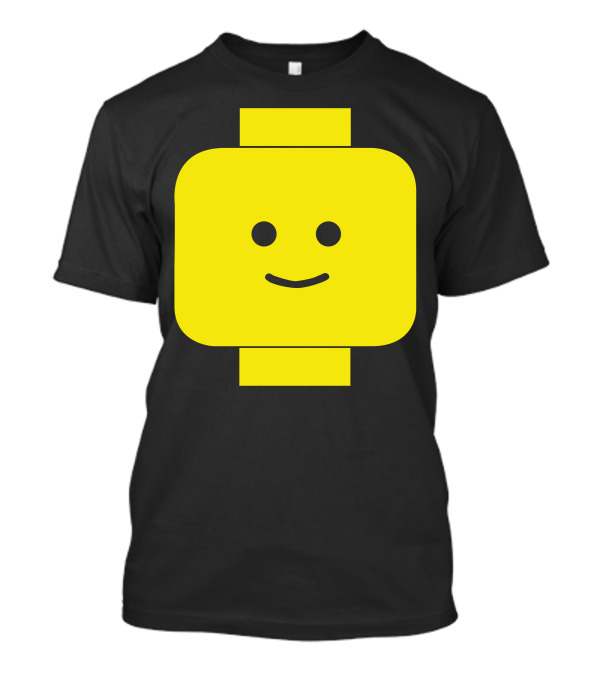 Smily Face Expression Yellow Lego Head T-Shirt