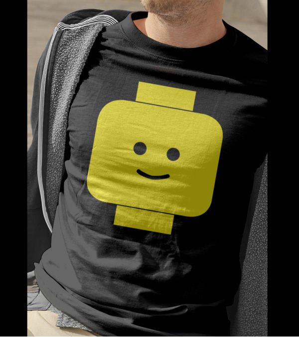 Smily Face Expression Yellow Lego Head T-Shirt