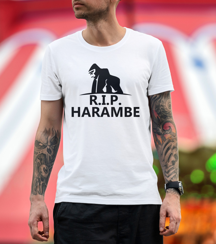 R.I.P. Harambe Gorilla Memorial T-Shirt