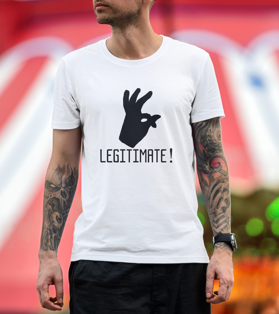 Joe Weller Legitimate Okay Hand Gesture T-Shirt