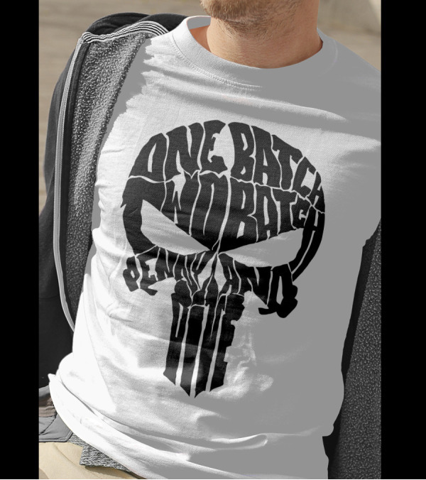 One Batch Two Batch Penny And Dime Skull Emblem T-Shirt