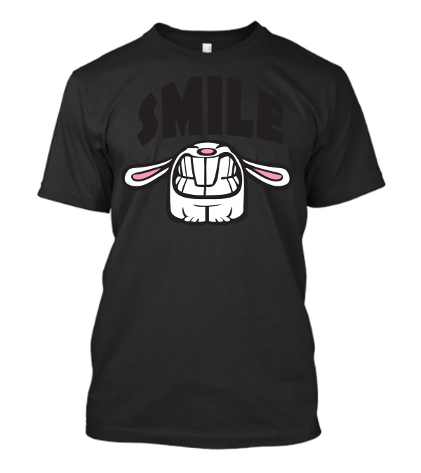 SMILE Melange Raspberry Smiley Bunny T-Shirt