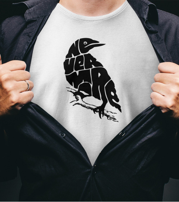 Nevermore Raven Quoth The Raven T-Shirt