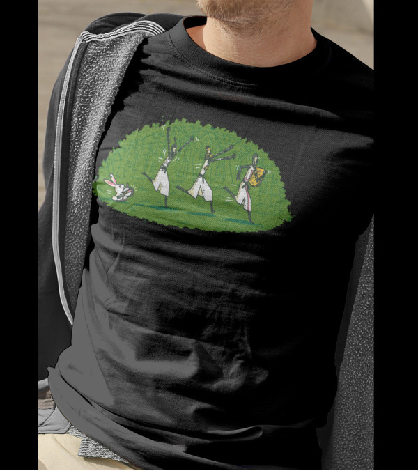 Run Away And Keep Going Monty Python Knights Dance Forest T-Shirt