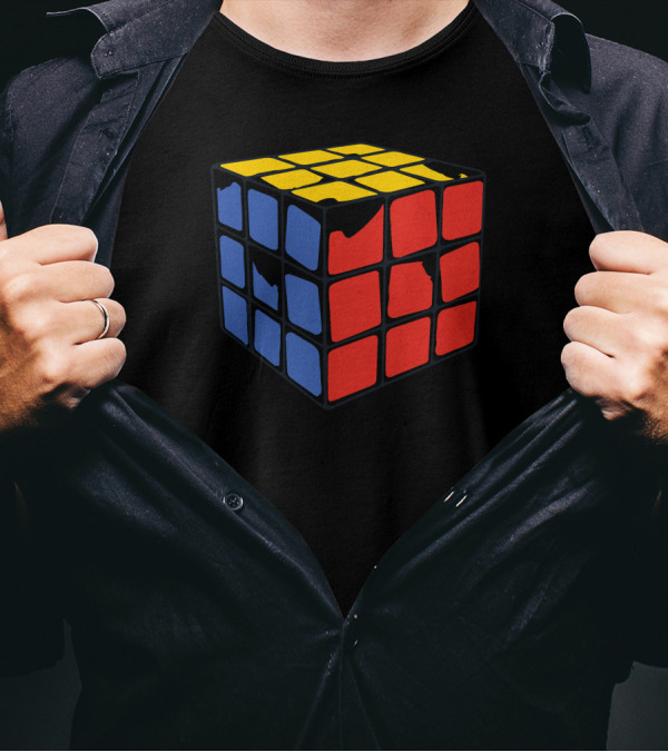 Solved It Rubik's Cube Chewed Puzzle T-Shirt