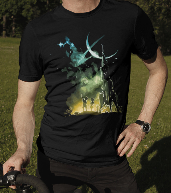 What Goes Up Isn' Space Rocket And Children Under Stars T-Shirt