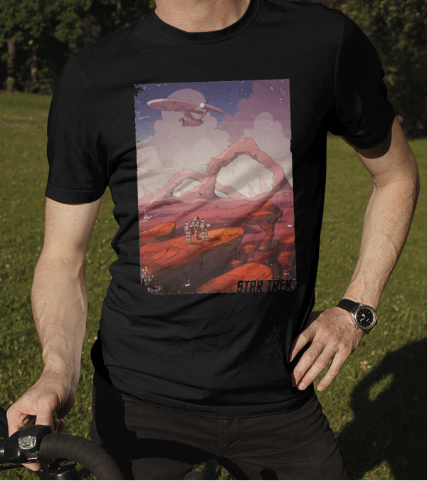 Star Trek Where No Man Has Gone Before Exploration Scene T-Shirt