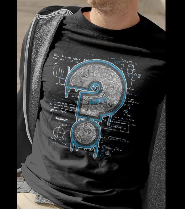 X Hell If I Know UMA Sci-Fi Question Mark Equation Doodles T-Shirt
