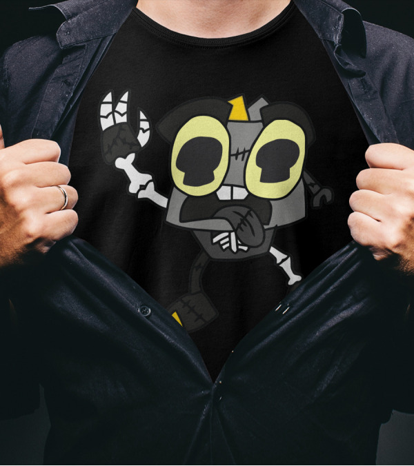 Crossover Krader Zombie With Bread Skull T-Shirt