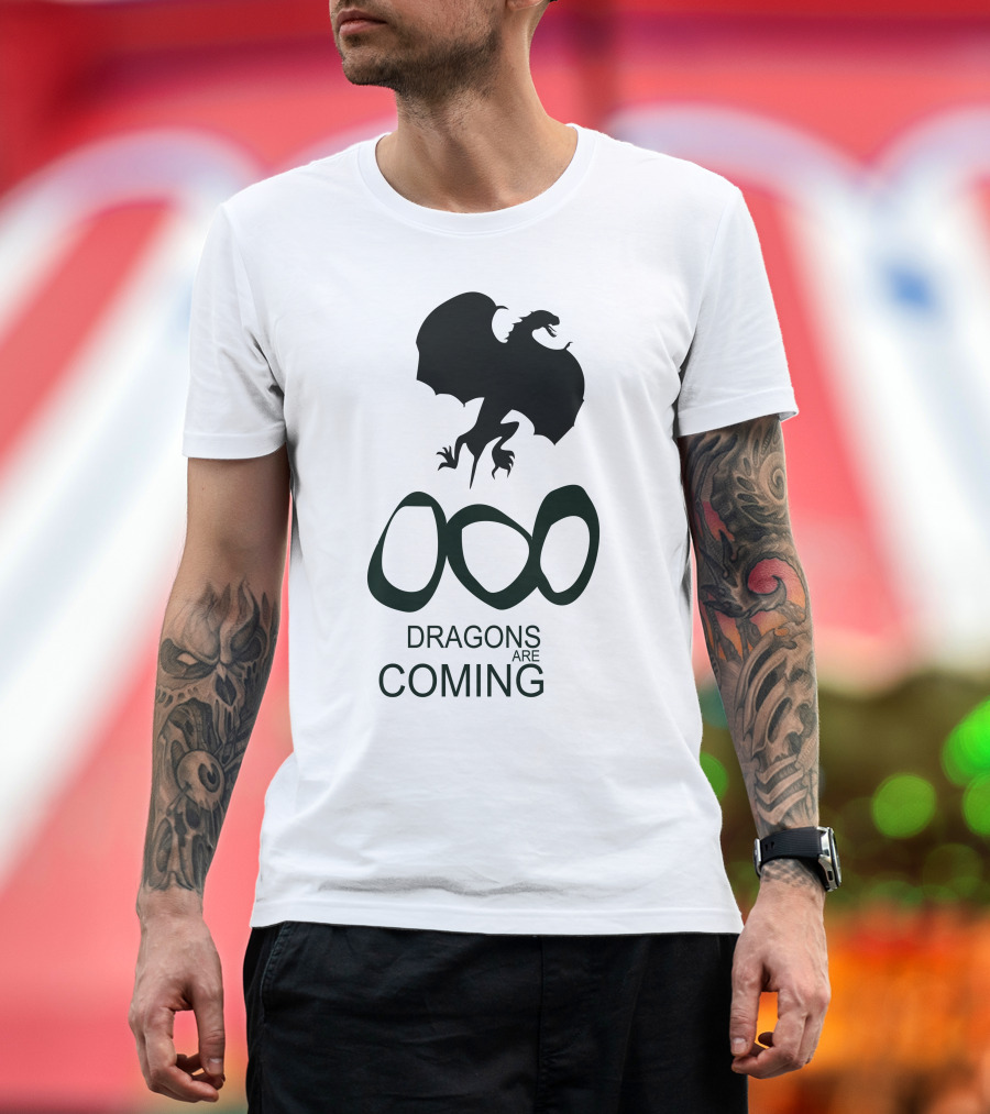 Dragons Are Coming Olympic Rings Inspired T-Shirt