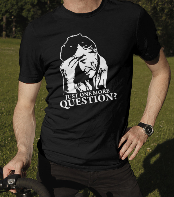 Columbo Just One More Question Detective Classic 70s Mystery TV Line T-Shirt