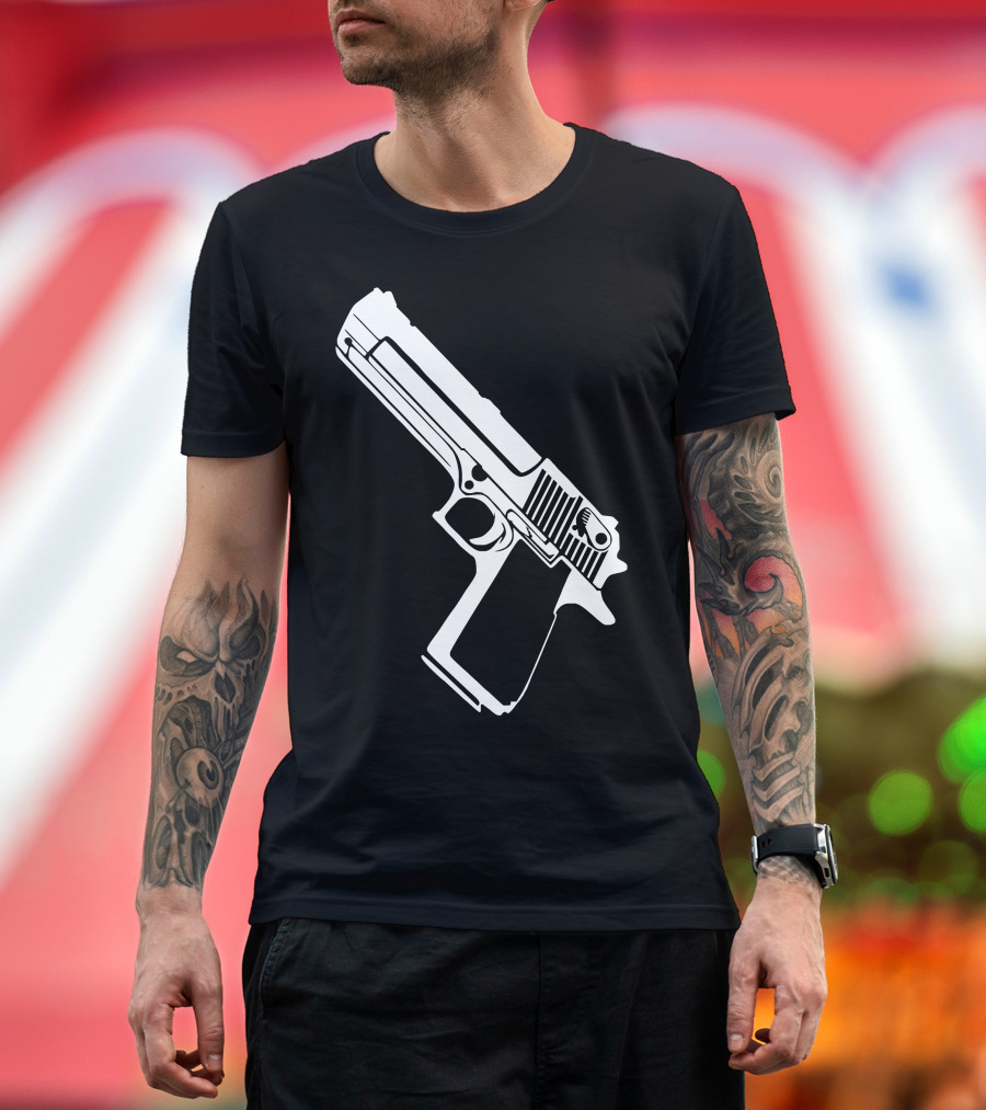 Desert Eagle Waffe Weapon Gun Pistole Magnum Iconic Firearm T-Shirt