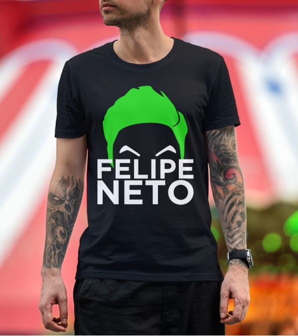 Premium T-Shirt: Felipe Neto Green Hair T-Shirt Felipe Neto Green Hair T-Shirt