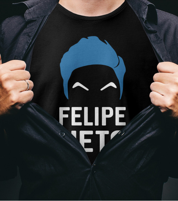 Felipe Neto Blue Hair T-Shirt
