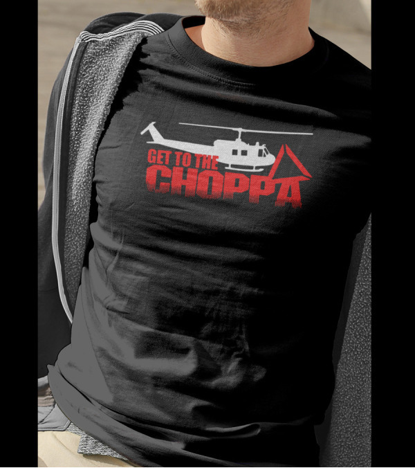 Predator Movie Get To The Choppa Helicopter Arnold Schwarzenegger T-Shirt