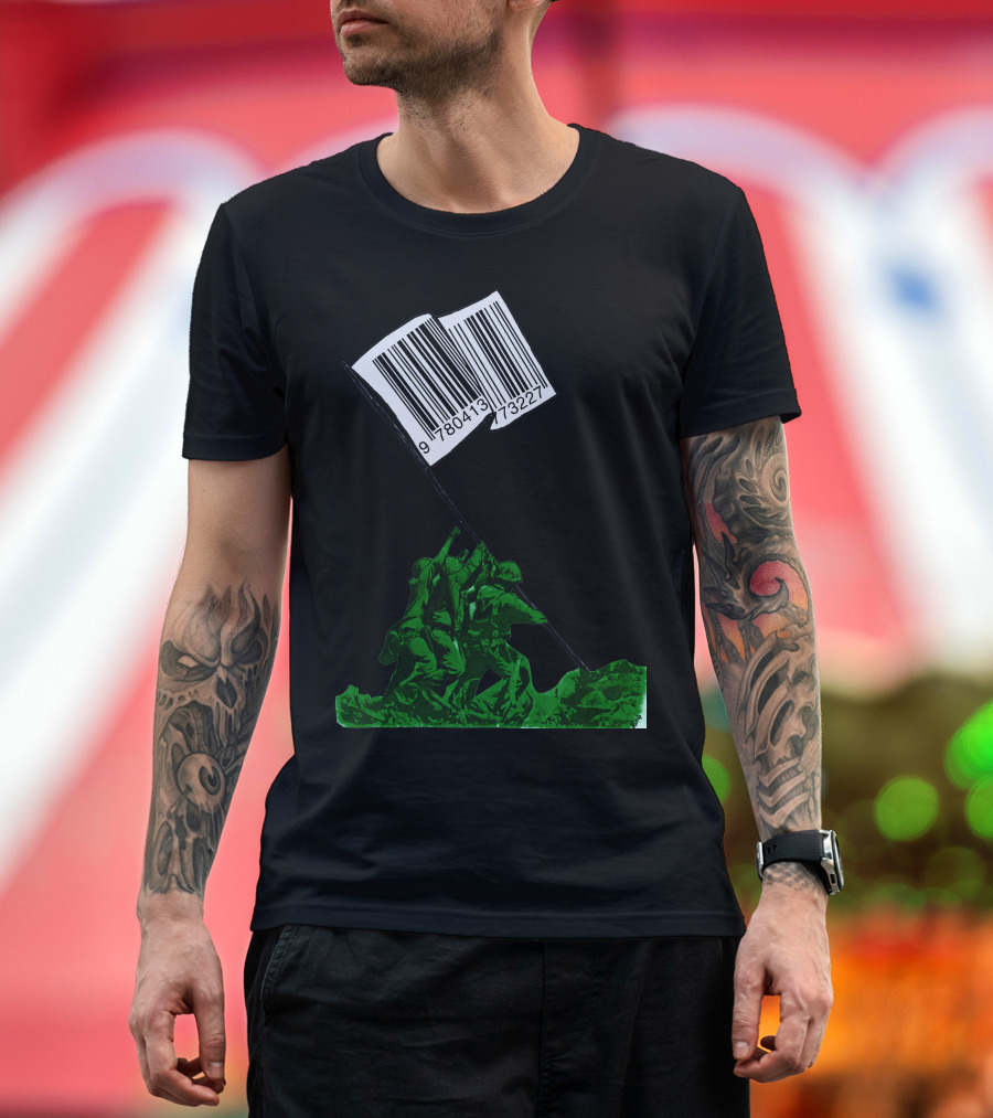 Raising The Barcode Flag Of Commerce T-Shirt