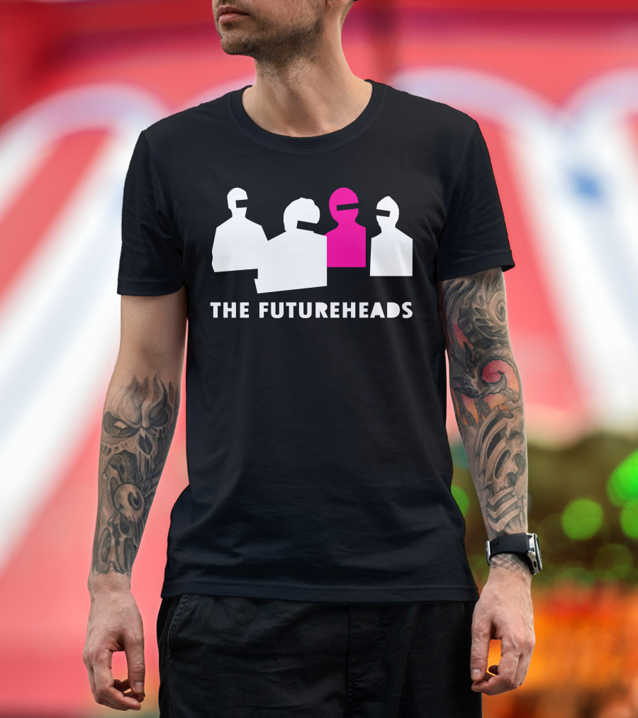 The Futureheads Silhouette Design with Pink Figure T-Shirt