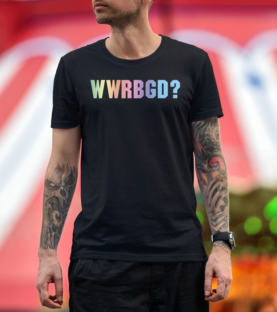 WWRBGD Rainbow Gradient Text T-Shirt