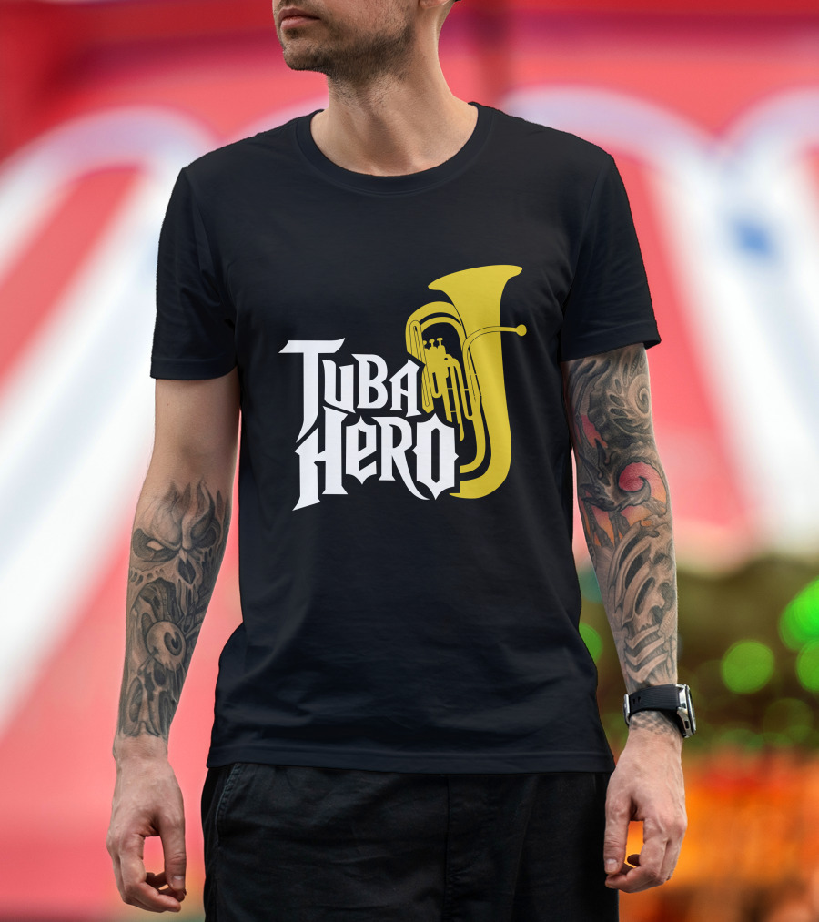 Tuba Hero Cool Design Tuba Iconic T-Shirt