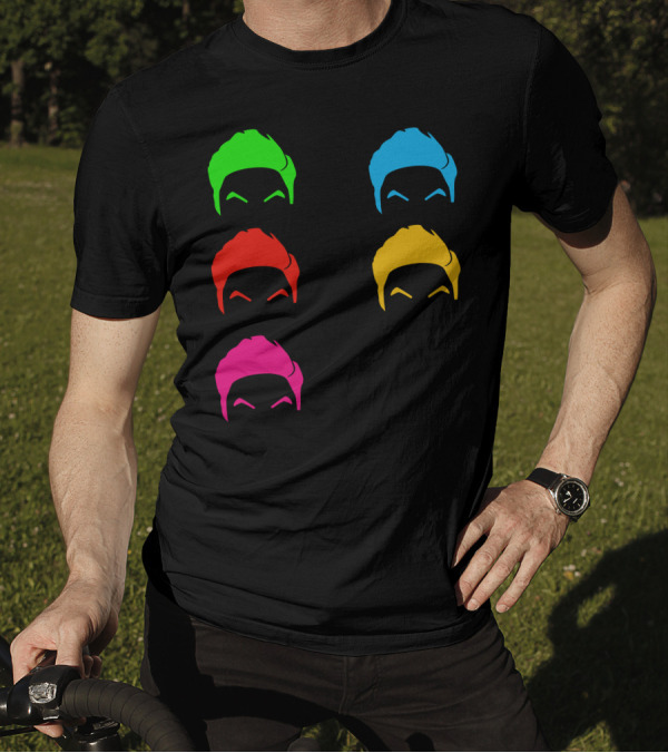 Felipe Neto Hair Color Green Blue Red Yellow Pink Black T-Shirt