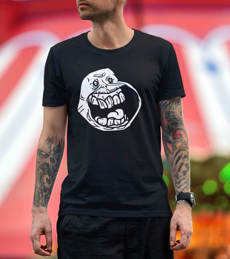 Forever Alone Meme Face T-Shirt