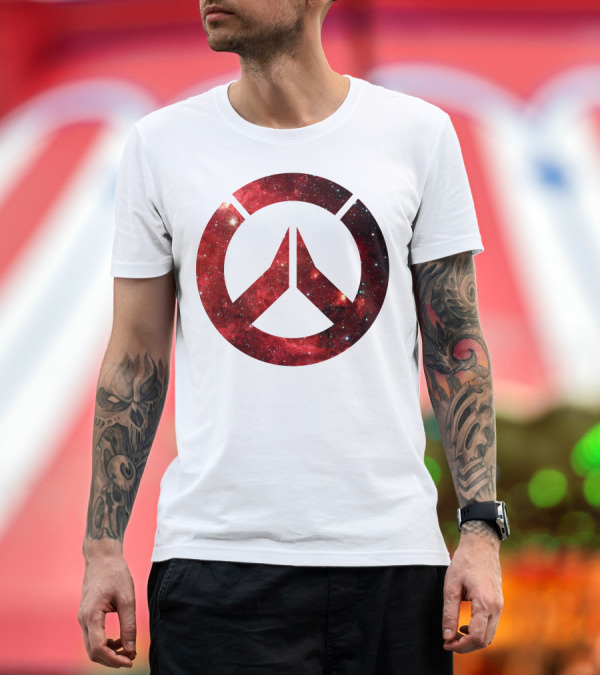 Premium T-Shirt: Overwatch Galaxy Space Nebula Emblem T-Shirt Overwatch Galaxy Space Nebula Emblem T-Shirt