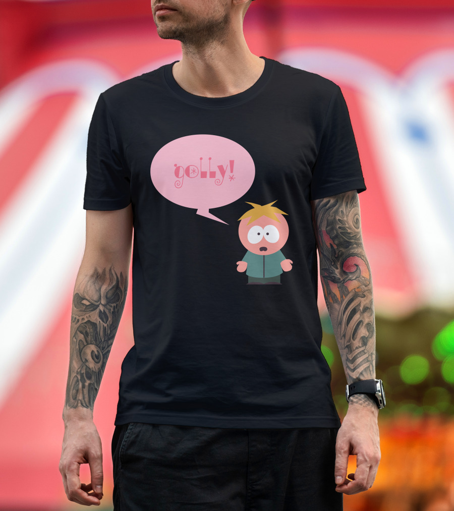 Golly Pink Butters Speech Bubble T-Shirt