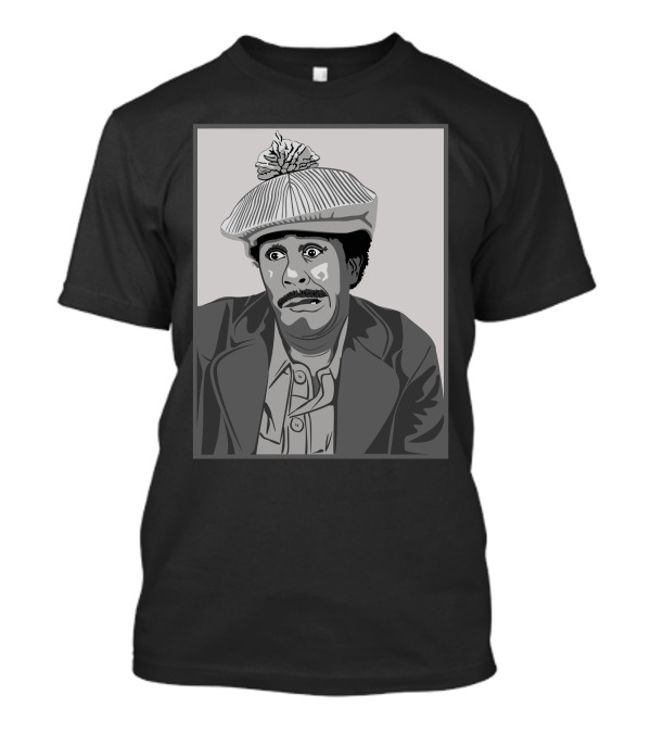 Richard Pryor Vector Illustration Iconic Character Black Hat Gray Suit T-Shirt