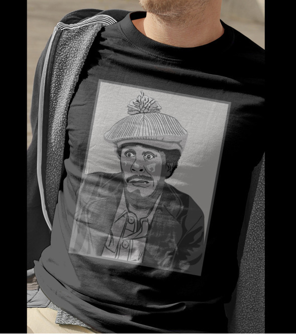 Richard Pryor Vector Illustration Iconic Character Black Hat Gray Suit T-Shirt