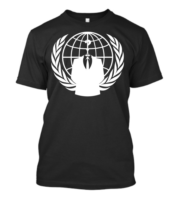 Anonymous Emblem With Laurel And Globe T-Shirt