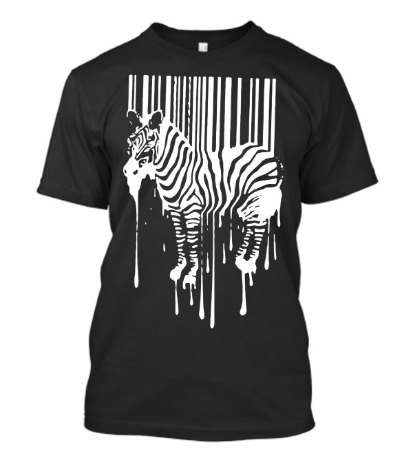 Banksy Dripping Zebra Barcode Street T-Shirt