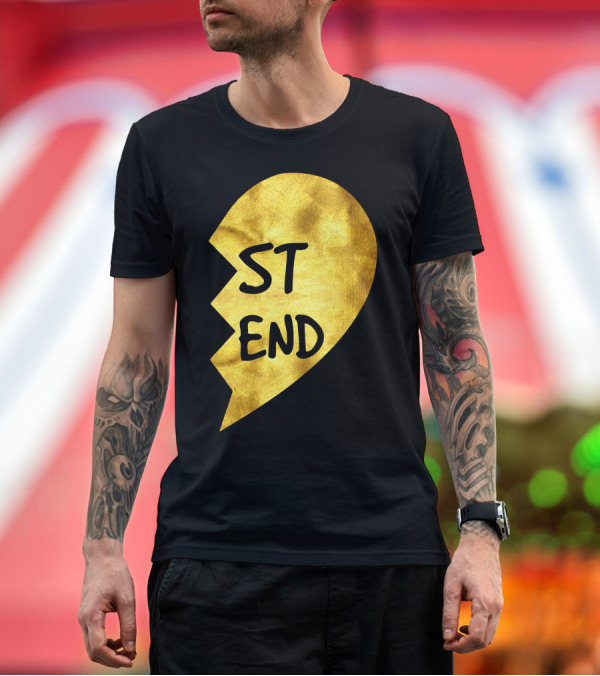 Premium T-Shirt: ST END Best Friend Broke Heart T-Shirt ST END Best Friend Broke Heart T-Shirt