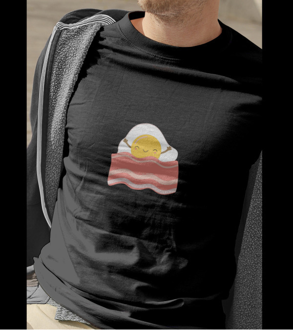 Eggs And Bacon Blanket Happy Breakfast T-Shirt