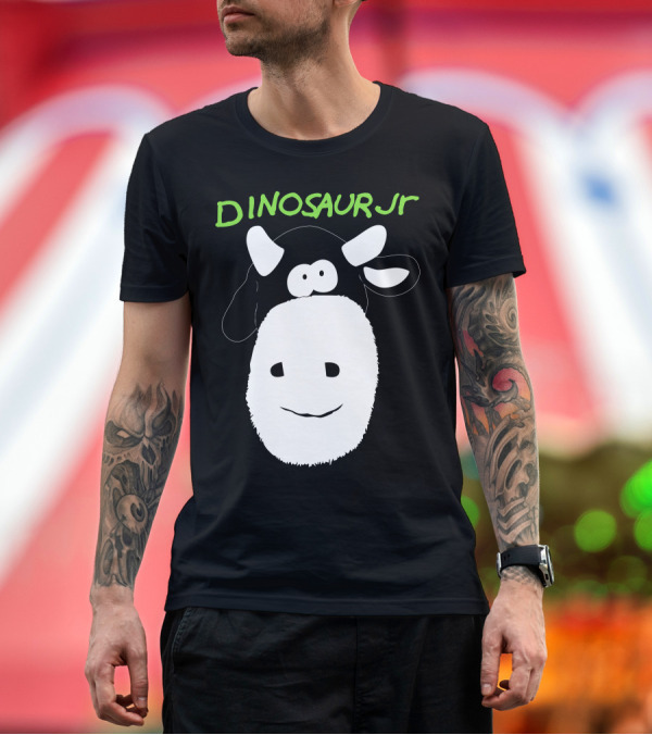 Premium T-Shirt: DINOSAUR JR Funny Cow T-Shirt DINOSAUR JR Funny Cow T-Shirt