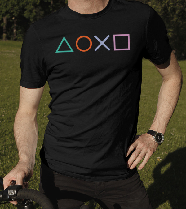 PlayStation Controller Iconic Symbols T-Shirt