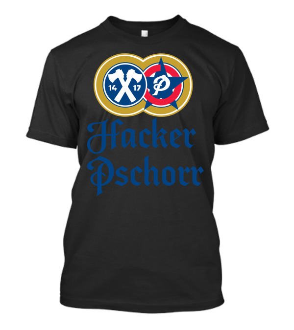 Hacker Pschorr 1417 Logo With Crossed Axes And Initials T-Shirt