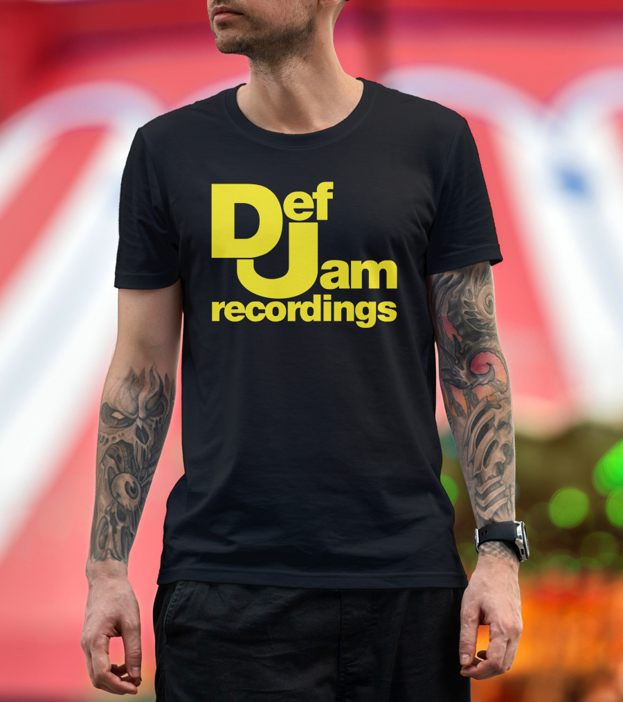 Def Jam Recordings Bold Yellow T-Shirt