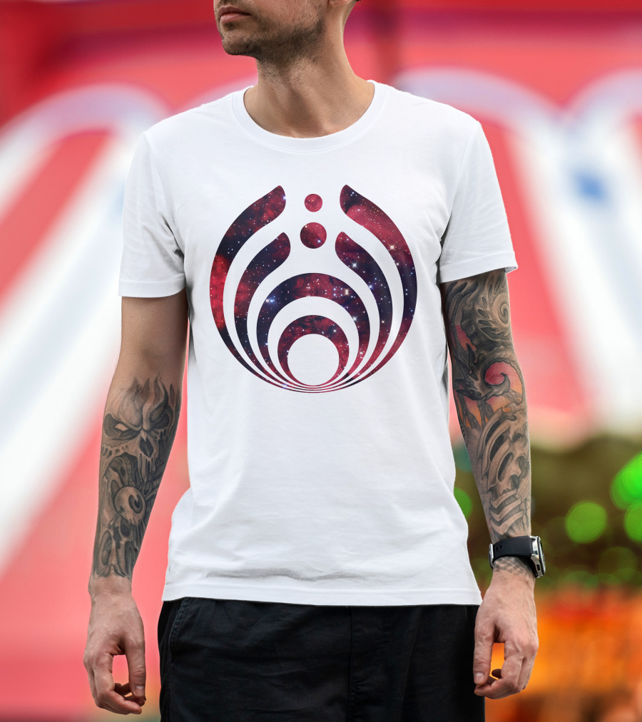 Bassnectar Symbol Red Galaxy T-Shirt