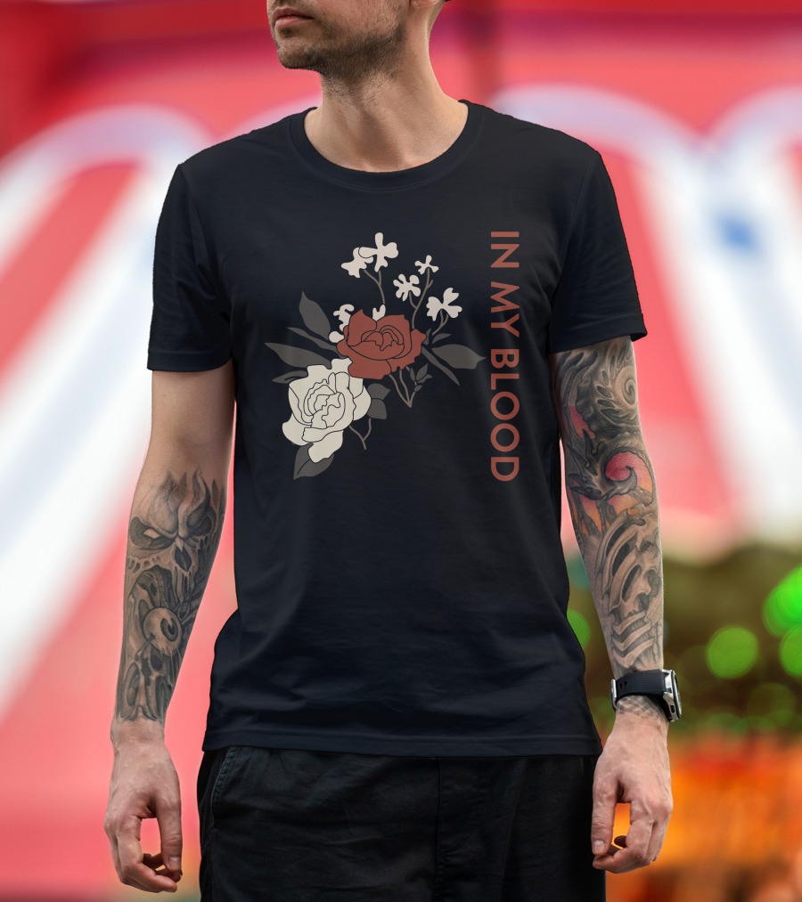 In My Blood Shawn Mendes Rose Bouquet T-Shirt